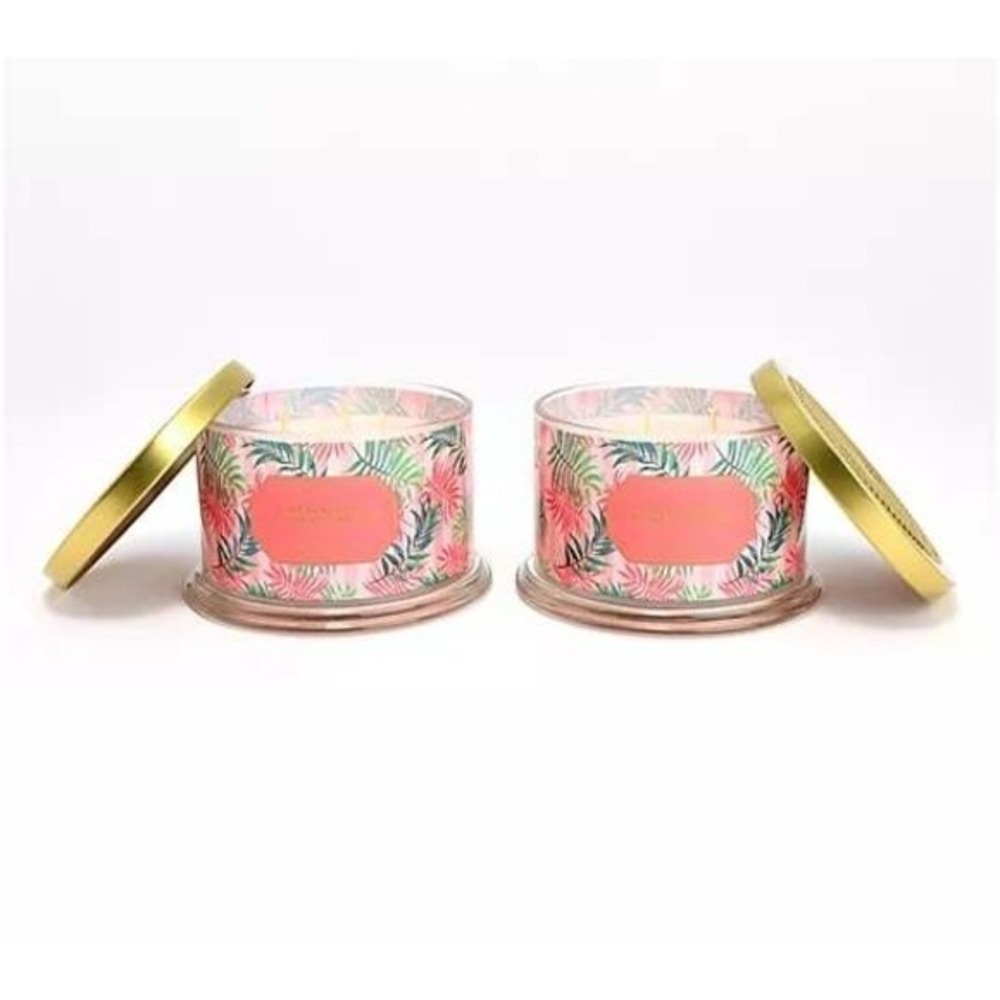 HomeWorx by Slatkin + Co Set of 2 Sugared‎ Lychee Martini Scented Candles 18oz